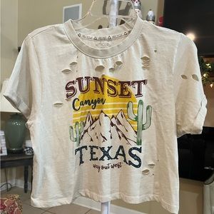 Recycle Threads crop Top Size M